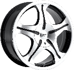 chrome rims, custom rims Gem 92-93 Black